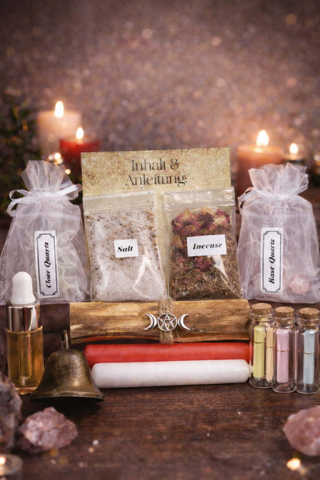 Love Ritualkit - Ritualset - Liebesritual - Inhalt für 3x Liebesrituale - Attract Love - DIY Ritual