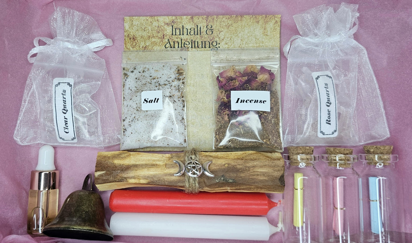 Love Ritualkit - Ritualset - Liebesritual - Inhalt für 3x Liebesrituale - Attract Love - DIY Ritual