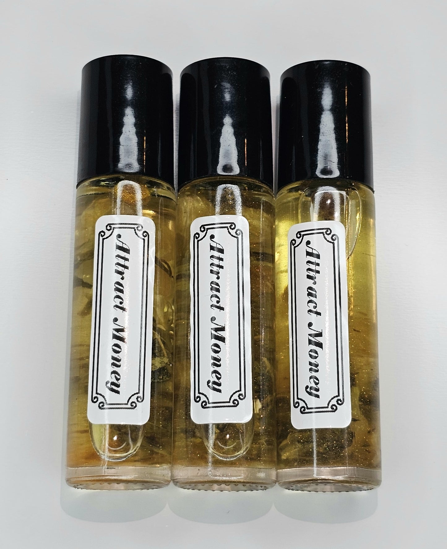 Attract Money Ritual Oil Roll-on | Magic Witches Ritual Oil for Body and Candles | Ritualöl für die Erhöhung der Reichtum & Fülle-Frequenz & für Geldrituale