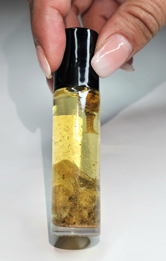 Attract Money Ritual Oil Roll-on | Magic Witches Ritual Oil for Body and Candles | Ritualöl für die Erhöhung der Reichtum & Fülle-Frequenz & für Geldrituale
