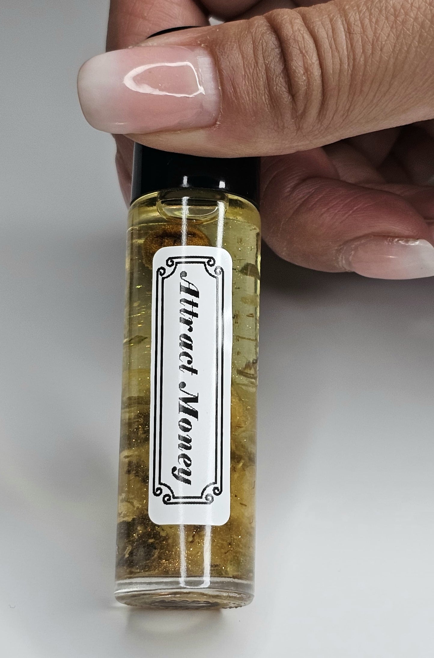 Attract Money Ritual Oil Roll-on | Magic Witches Ritual Oil for Body and Candles | Ritualöl für die Erhöhung der Reichtum & Fülle-Frequenz & für Geldrituale