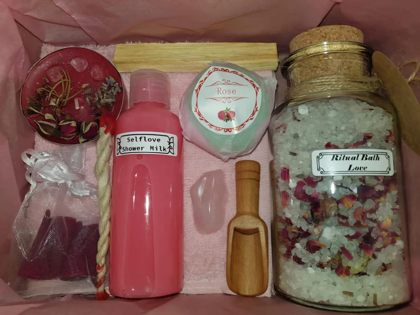 Wellness Spa Love Ritual Bath Set Big size | Selflove Set | Gift Set | spirituelle Geschenkidee | Selbstliebe | natürlich | vegan