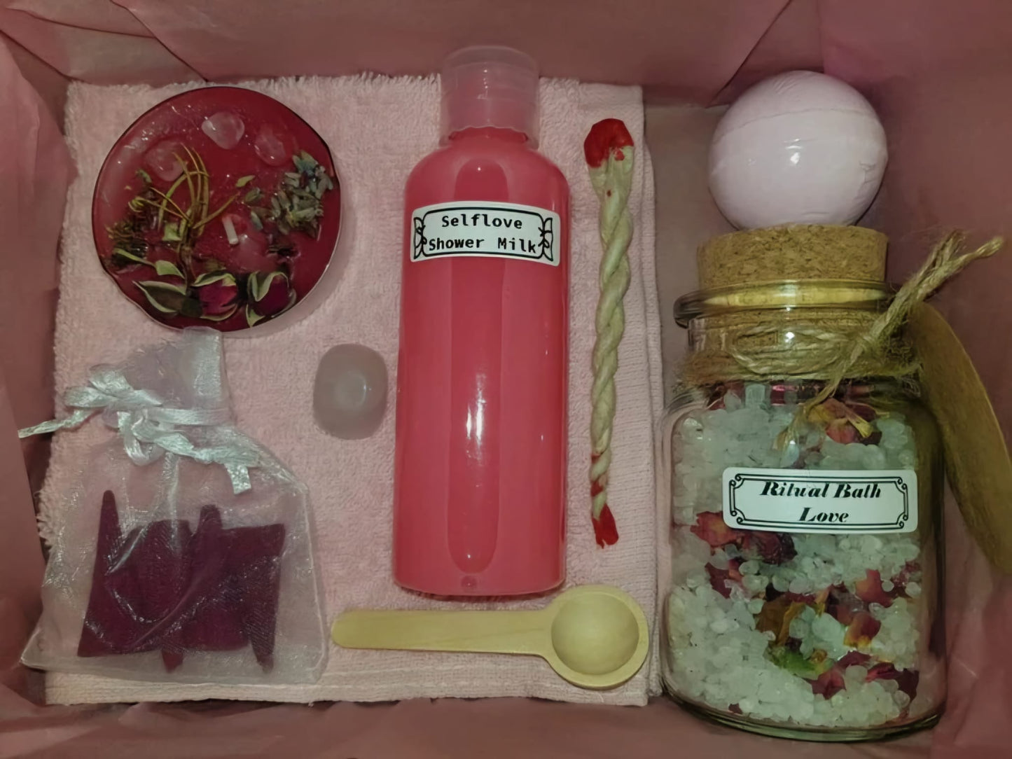 Wellness Spa Love Ritual Bath Set Medium size | Selflove Set | Gift Set | spirituelle Geschenkidee | Selbstliebe | natürlich | vegan