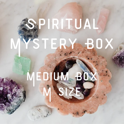 Spirituality Mystery Box – Spirituelle Überraschungsbox für Achtsamkeit, Heilsteine & Meditation