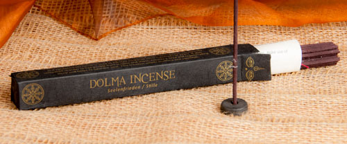 Tibetan Line - Dolma Incense Inhalt ca. 27 Stäbchen + 1 Halter | Räucherstäbchen Set | Seelenfrieden & Stille