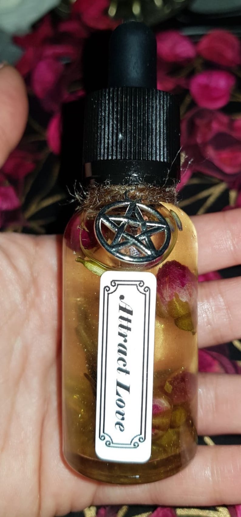 Attract Love Ritual Oil | Magic Witches Ritual Oil for Body and Candles | Ritualöl für die Erhöhung der Liebesfrequenz & für Liebesrituale