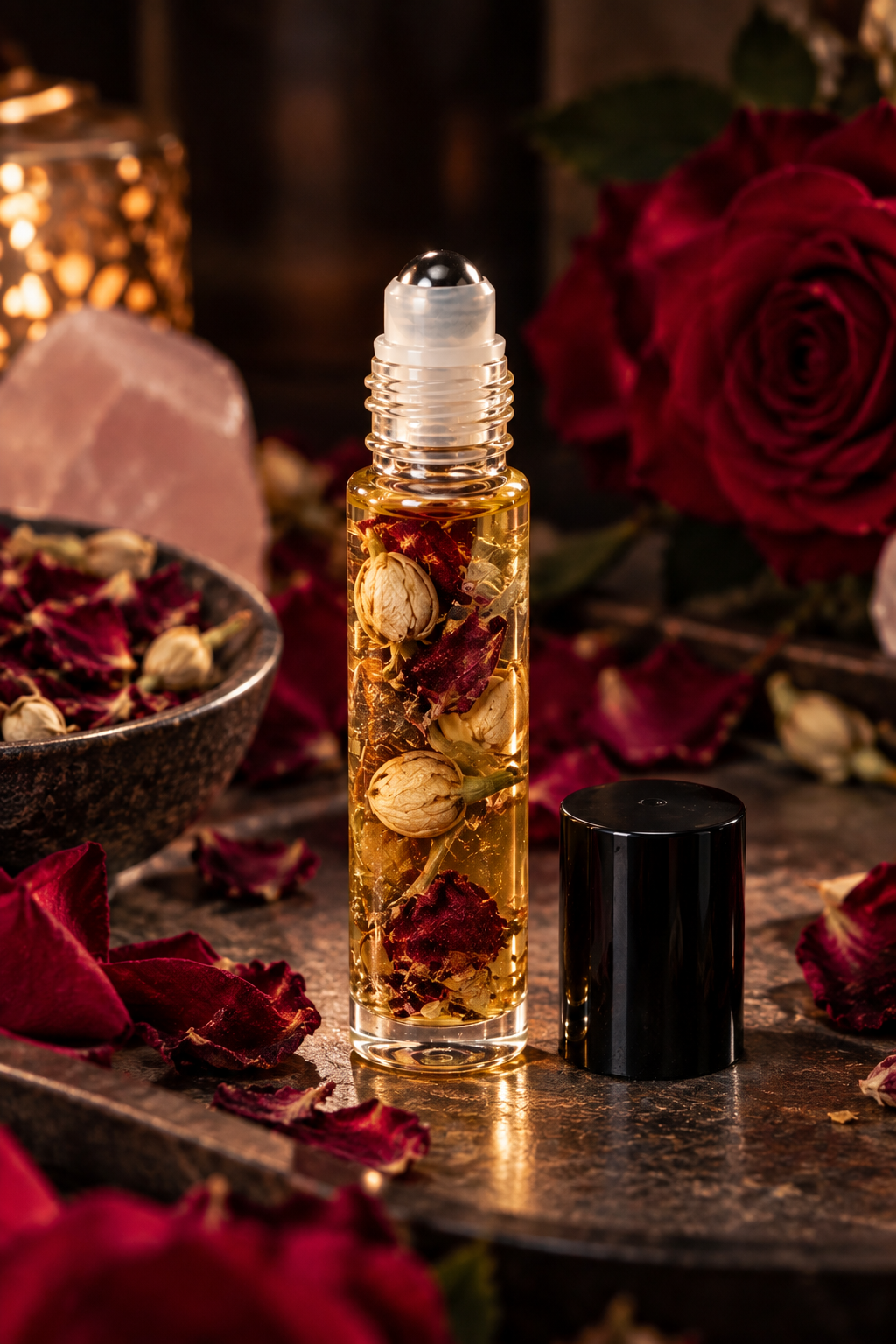 Attract Love Ritual Oil Roll-on | Magic Witches Ritual Oil for Body and Candles | Ritualöl für die Erhöhung der Liebesfrequenz & für Liebesrituale