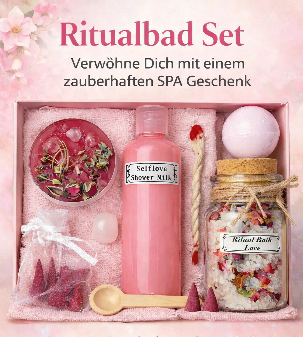 Wellness Spa Love Ritual Bath Set Medium size | Selflove Set | Gift Set | spirituelle Geschenkidee | Selbstliebe | natürlich | vegan