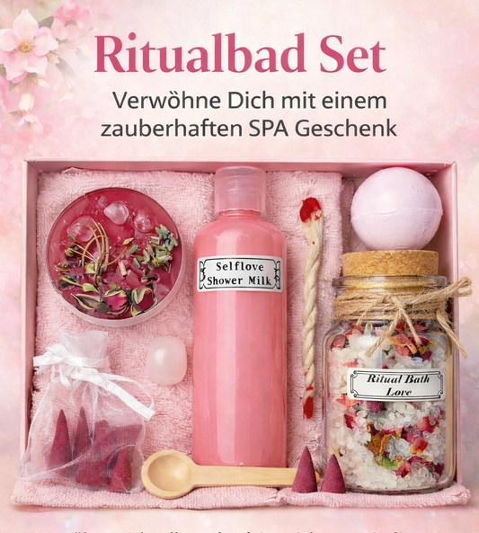 Wellness Spa Love Ritual Bath Set Medium size | Selflove Set | Gift Set | spirituelle Geschenkidee | Selbstliebe | natürlich | vegan