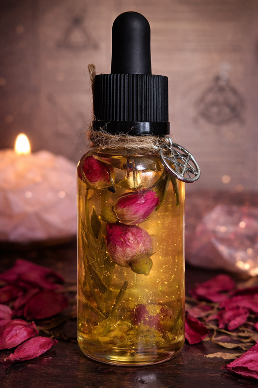 Attract Love Ritual Oil | Magic Witches Ritual Oil for Body and Candles | Ritualöl für die Erhöhung der Liebesfrequenz & für Liebesrituale