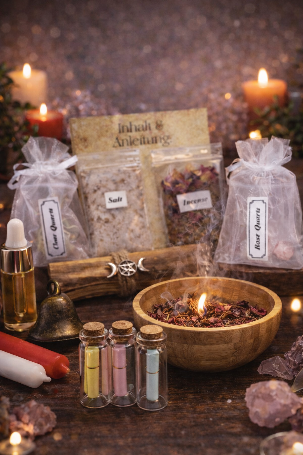 Love Ritualkit - Ritualset - Liebesritual - Inhalt für 3x Liebesrituale - Attract Love - DIY Ritual