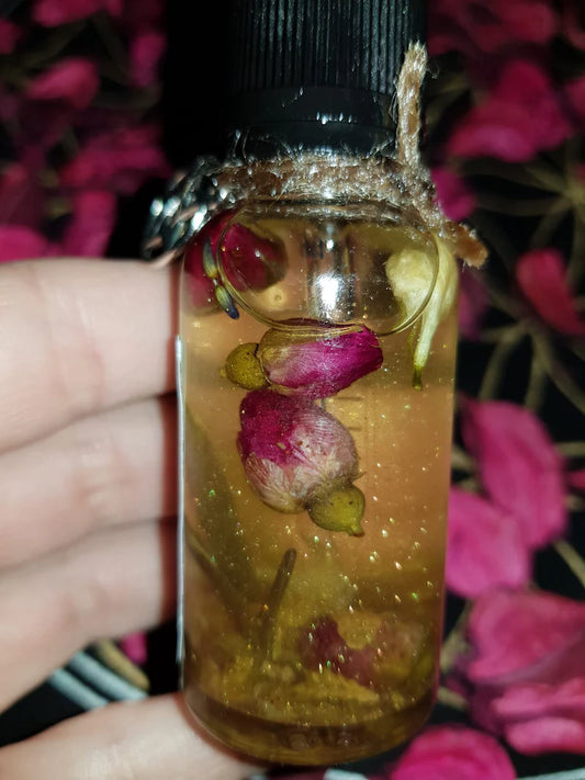 Attract Love Ritual Oil | Magic Witches Ritual Oil for Body and Candles | Ritualöl für die Erhöhung der Liebesfrequenz & für Liebesrituale