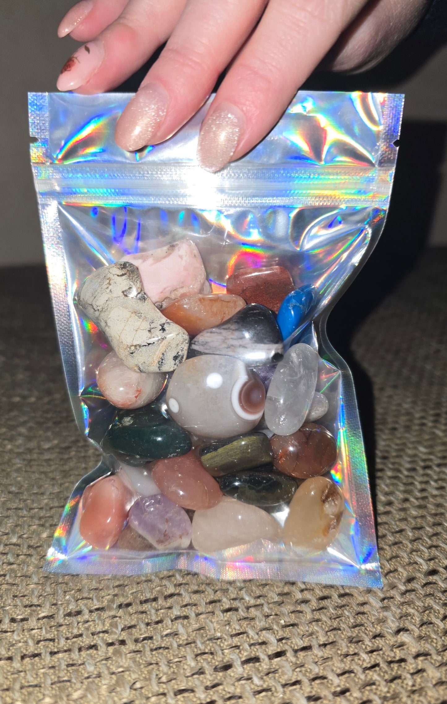 Edelsteine - zufällige Mischung Trommelsteine - Edelsteinmischung - Crystal Mix - Medium Packung über 200g!