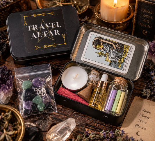 Travel Altar |  Reisealtar | Altarkit | Magic Mini Altar | Ritualzubehör | Taschenaltar | Ritualset